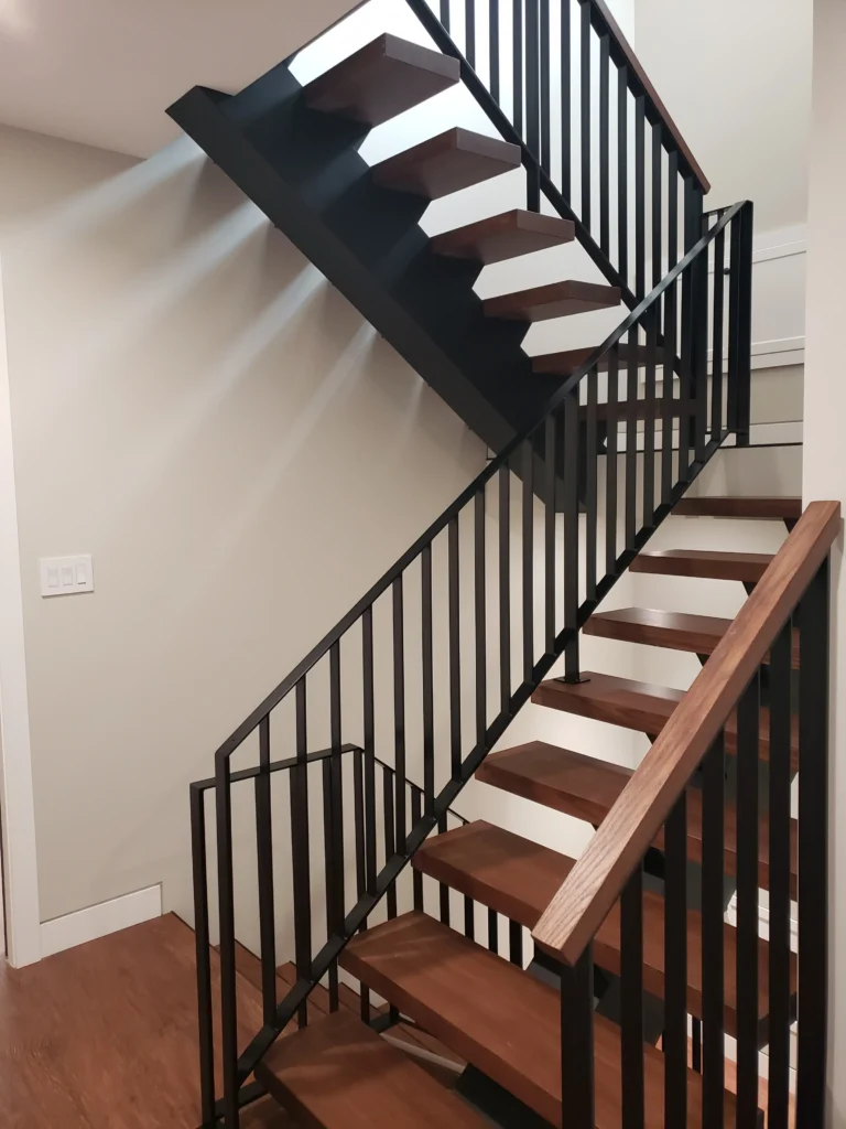 Custom Stairs inside custom home.